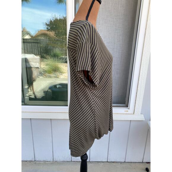 Maeve Cap Sleeve Women's Wrap Top Olive with Black Stripes NWT‎ Size XL - Picture 4 of 15